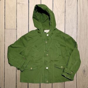 Designer Michael Kors Evergreen Hooded Button / Zip Up Jacket XL